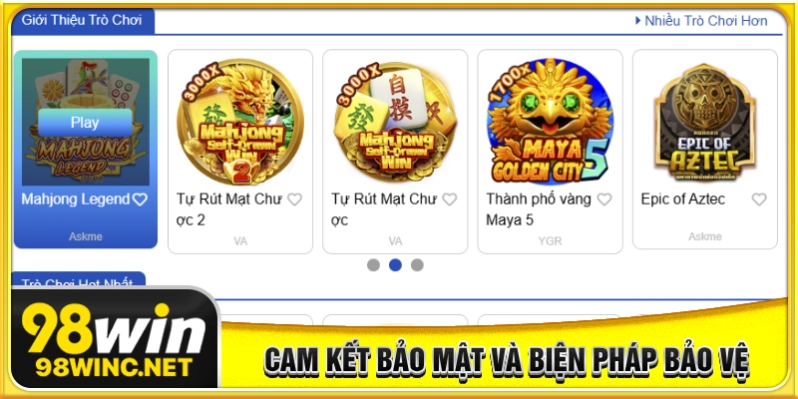 Cam kết bảo vệ và biện pháp bảo mật