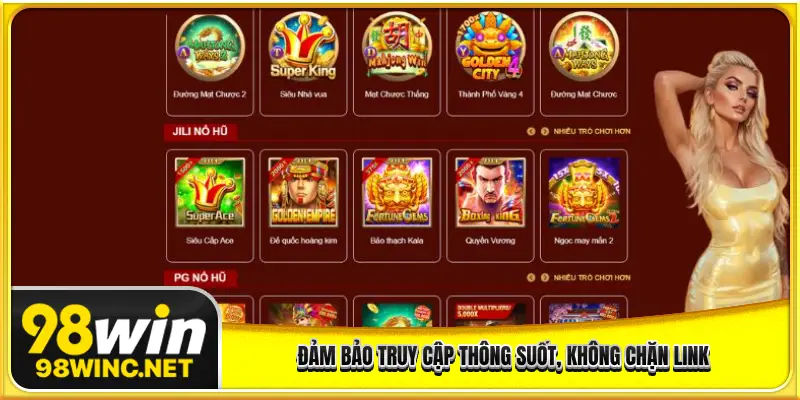 Đảm bảo truy cập thông suốt, không chặn link